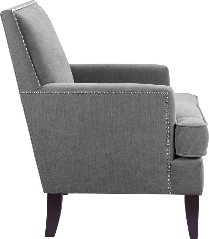 Colton Track Arm Club Chair Gray Olliix.com