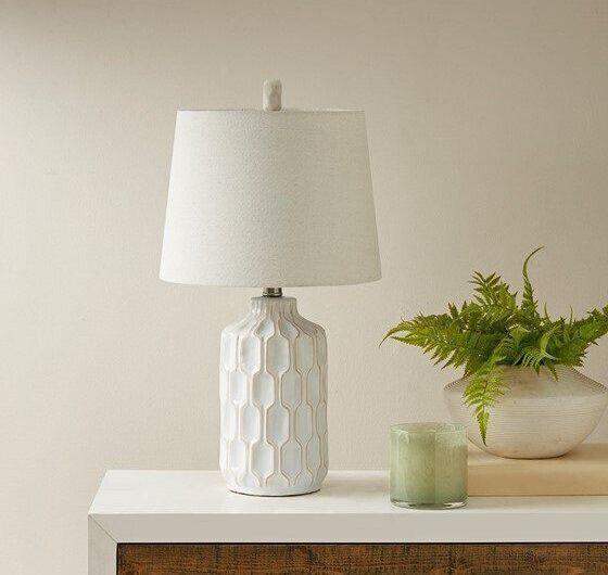 Contour Table Lamp Ivory Olliix.com