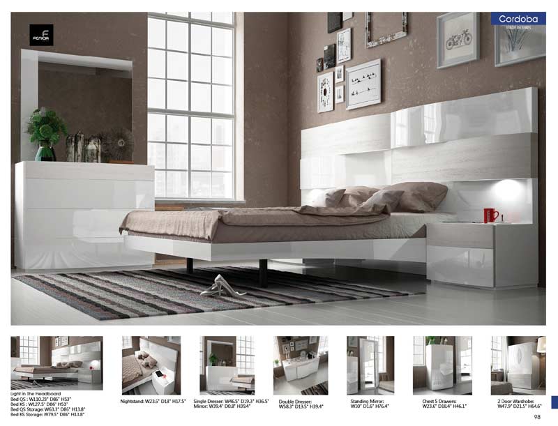 ESF Furniture - Cordoba King Bed - CORDOBABEDKS ESF Furniture