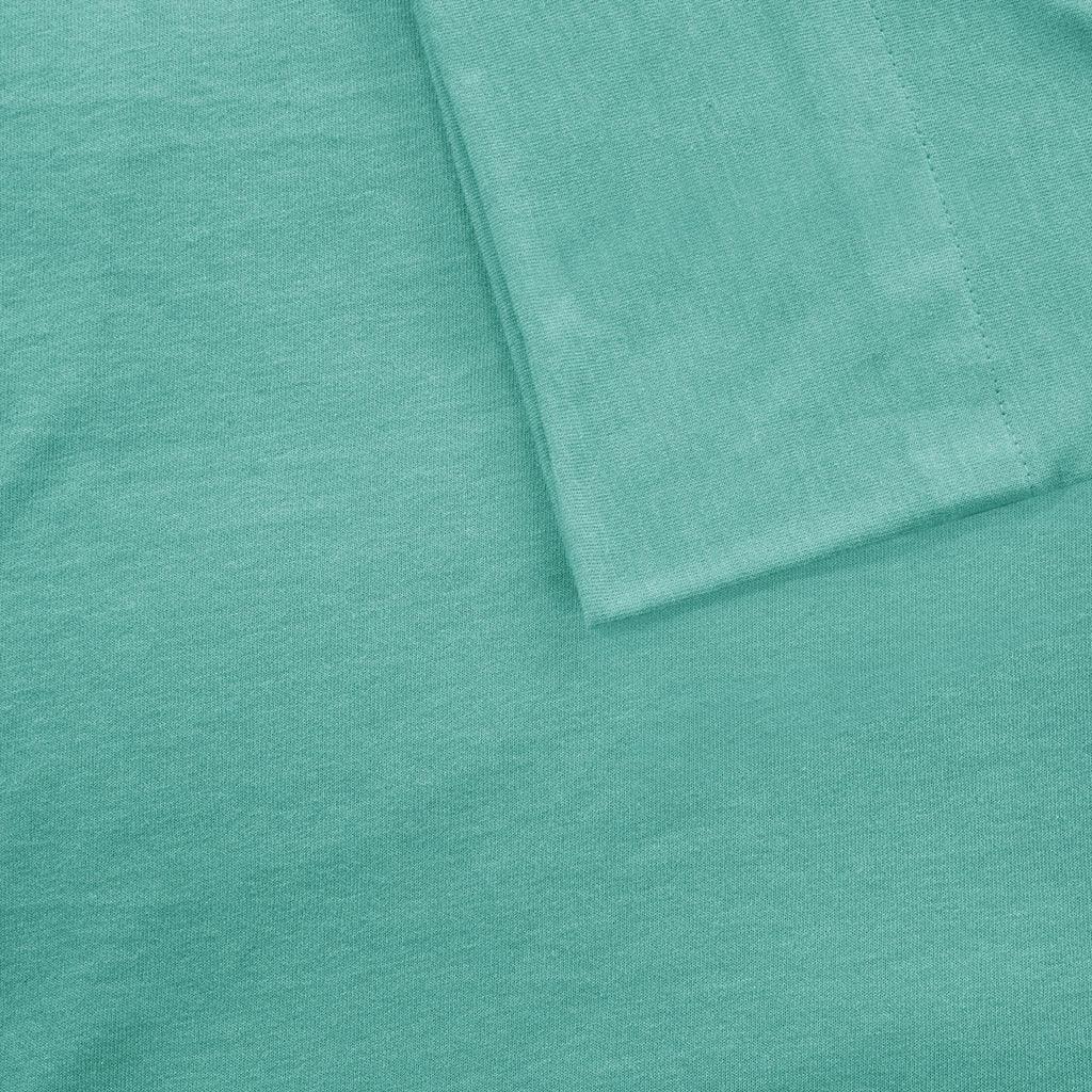 Cotton Blend Jersey Knit Twin XL Sheet Set Aqua Olliix.com