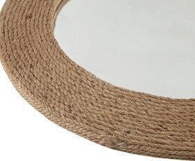 Cove Round Jute Mirror Natural Olliix.com