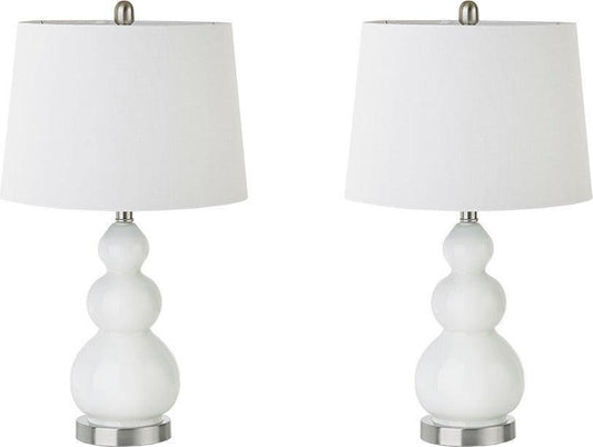 Covey Table Lamp White (Set of 2) Olliix.com