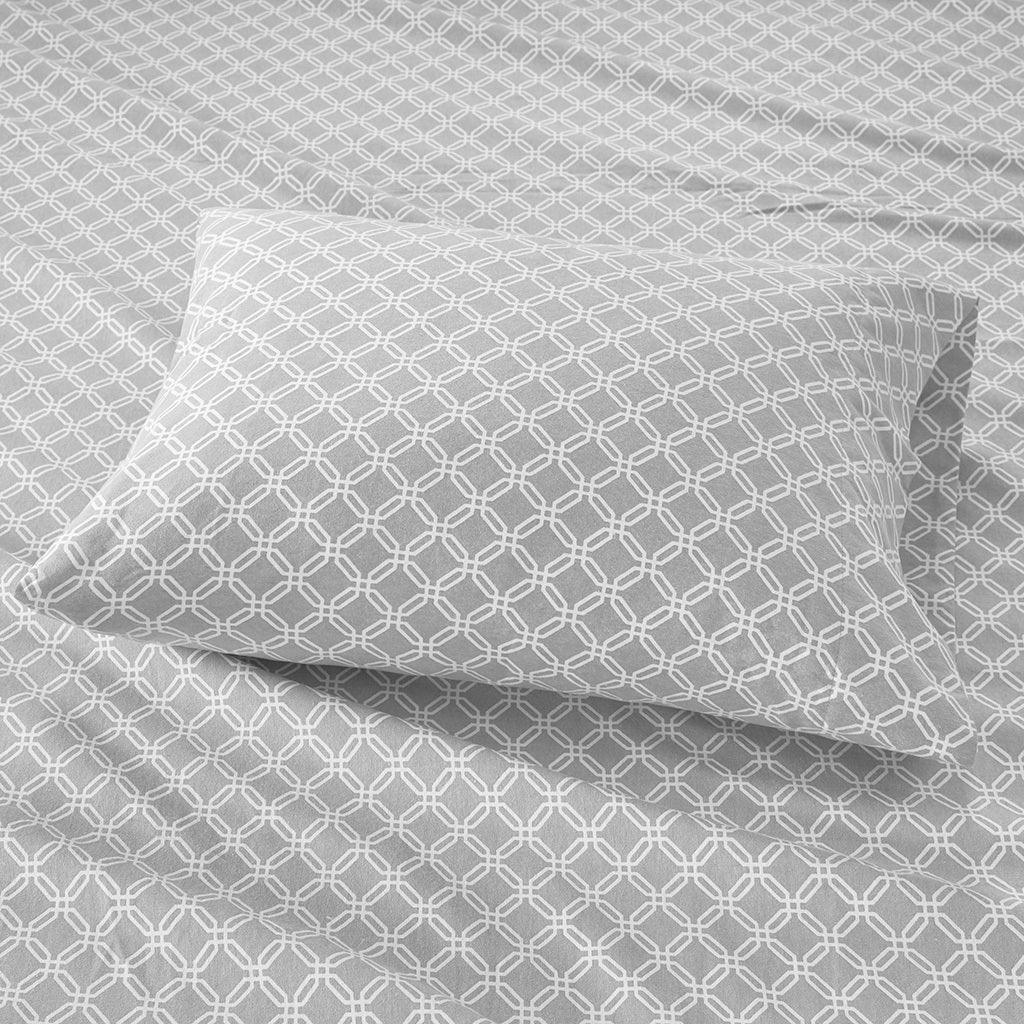 Cozy Flannel California King Sheet Set Gray Olliix.com