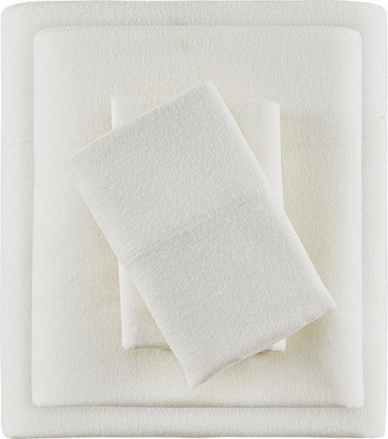 Cozy Flannel California King Sheet Set Ivory Olliix.com