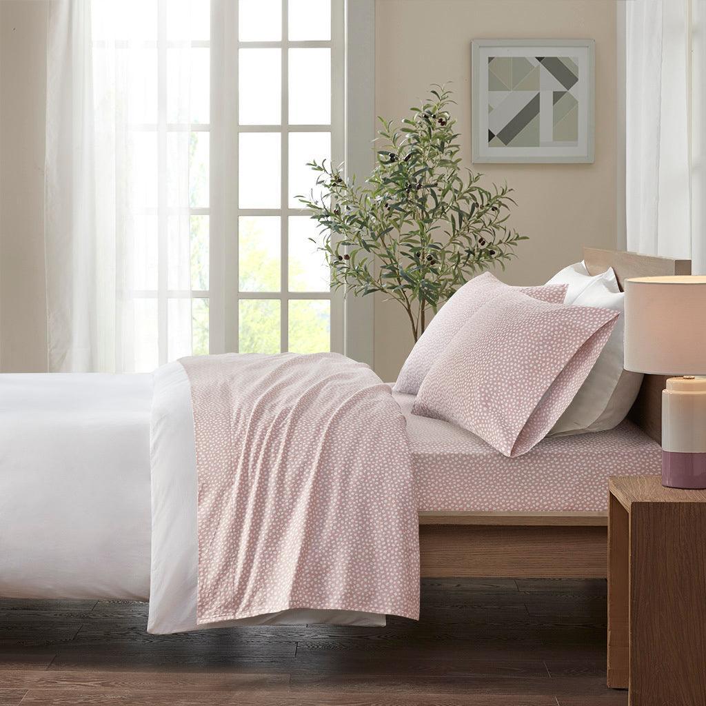 Cozy Flannel Full Sheet Set Blush Olliix.com