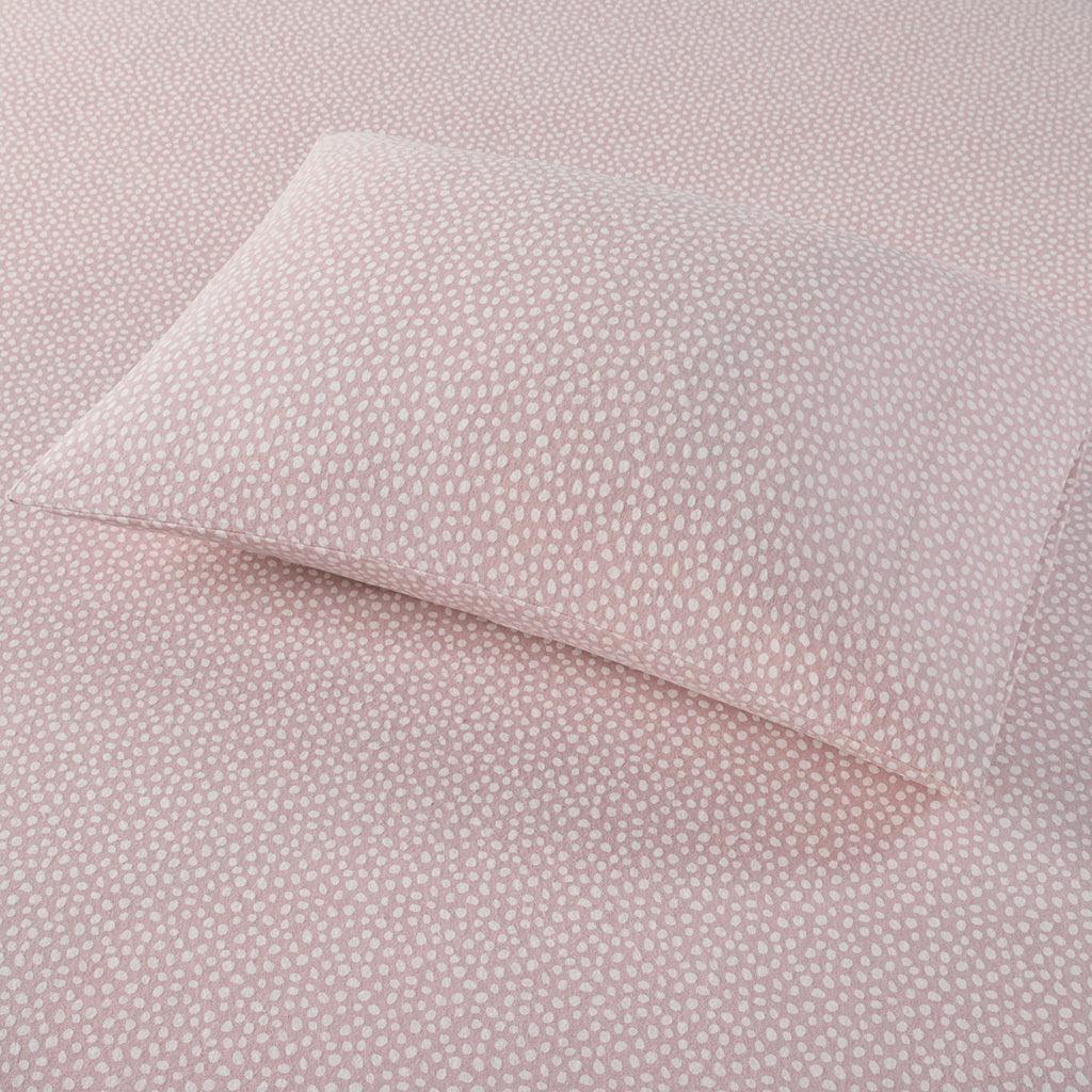 Cozy Flannel Full Sheet Set Blush Olliix.com