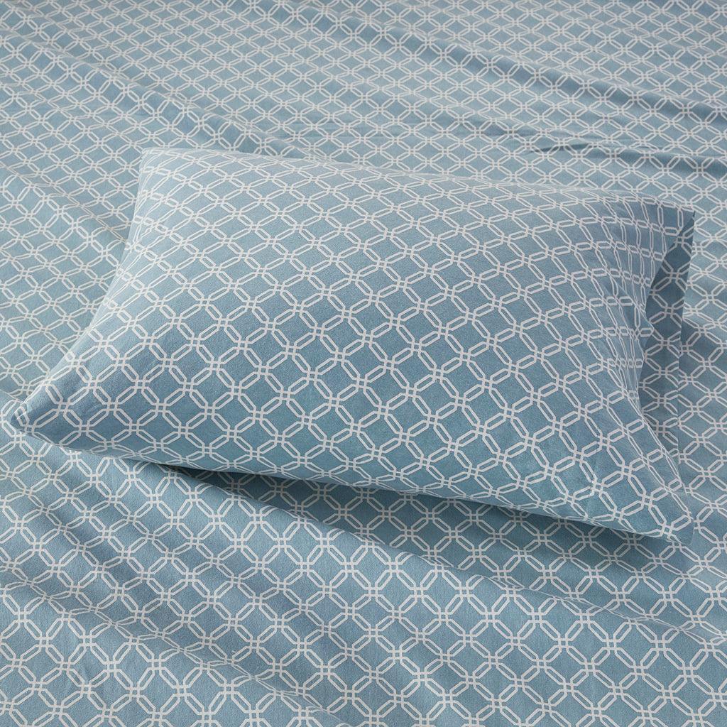 Cozy Flannel King Sheet Set Blue Olliix.com