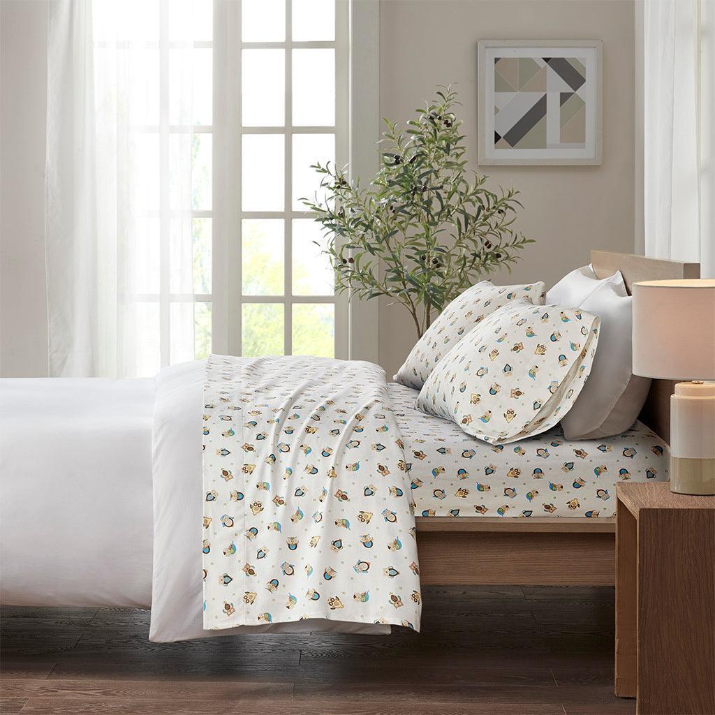 Cozy Flannel Queen Sheet Set Sand Olliix.com