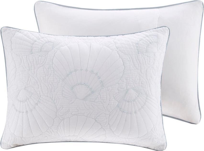 Crystal Glam Beach Comforter Set White Cal King Olliix.com