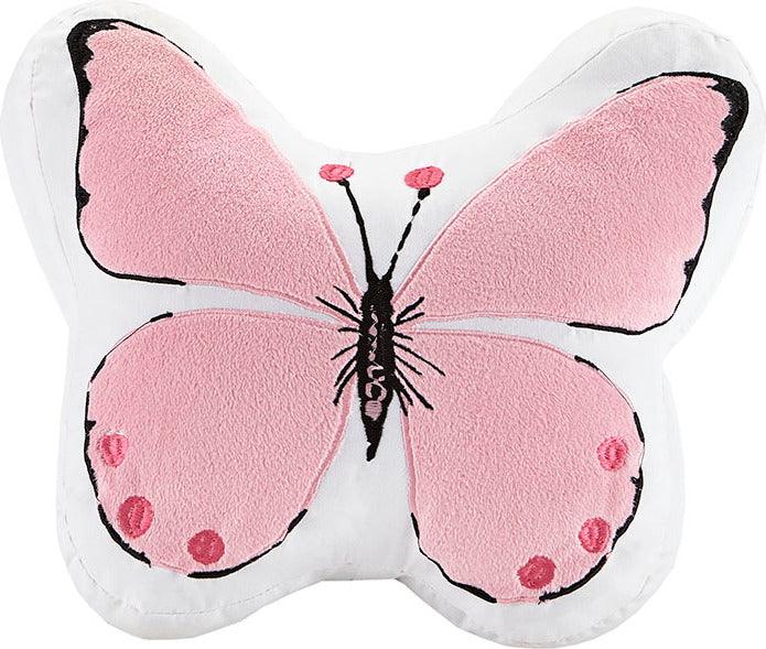 Cynthia Full Printed Butterfly Comforter Set Pink Olliix.com