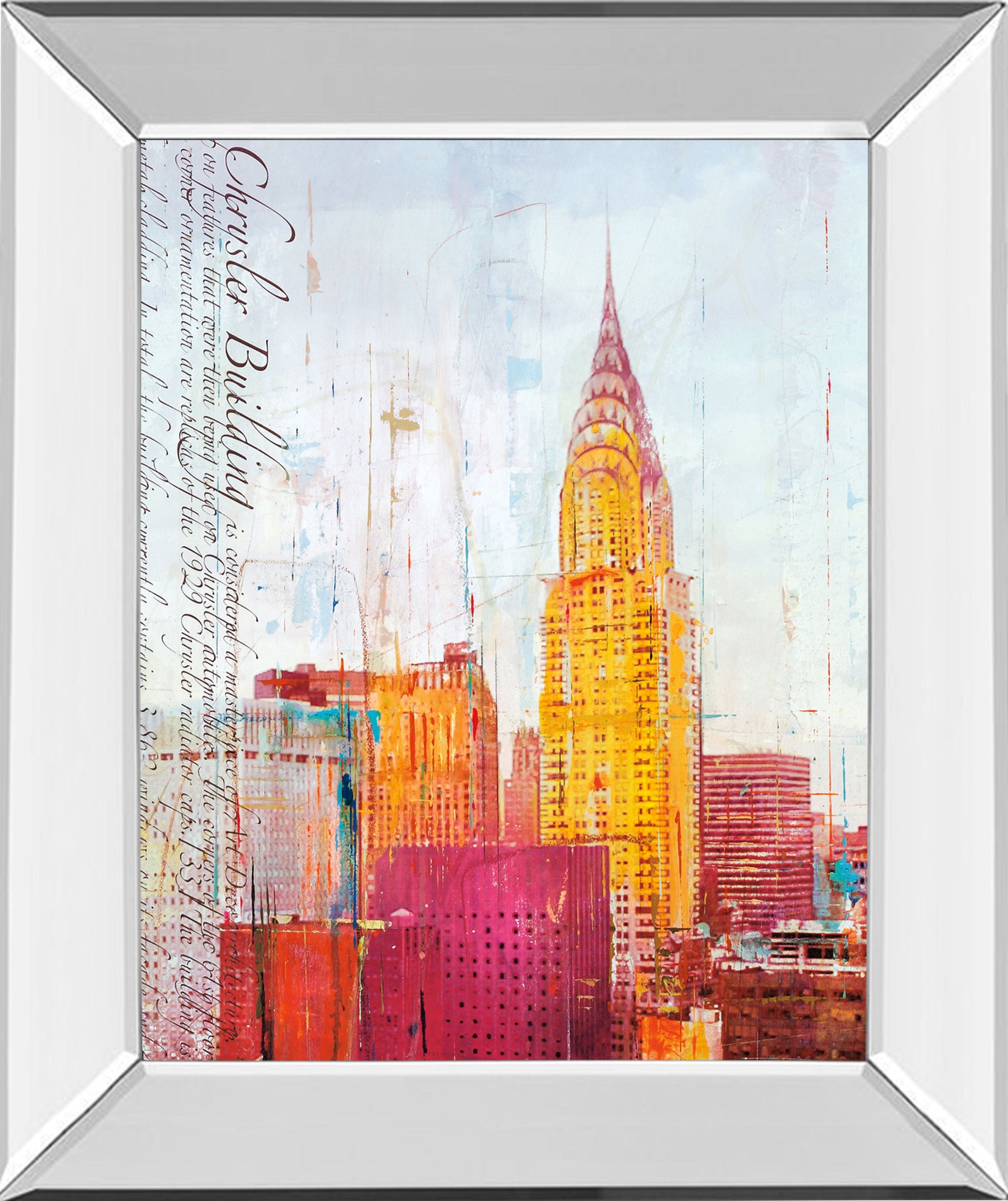 The City That Never Sleeps I By Haub - Framed Print Wall Art - Yellow Classy Art