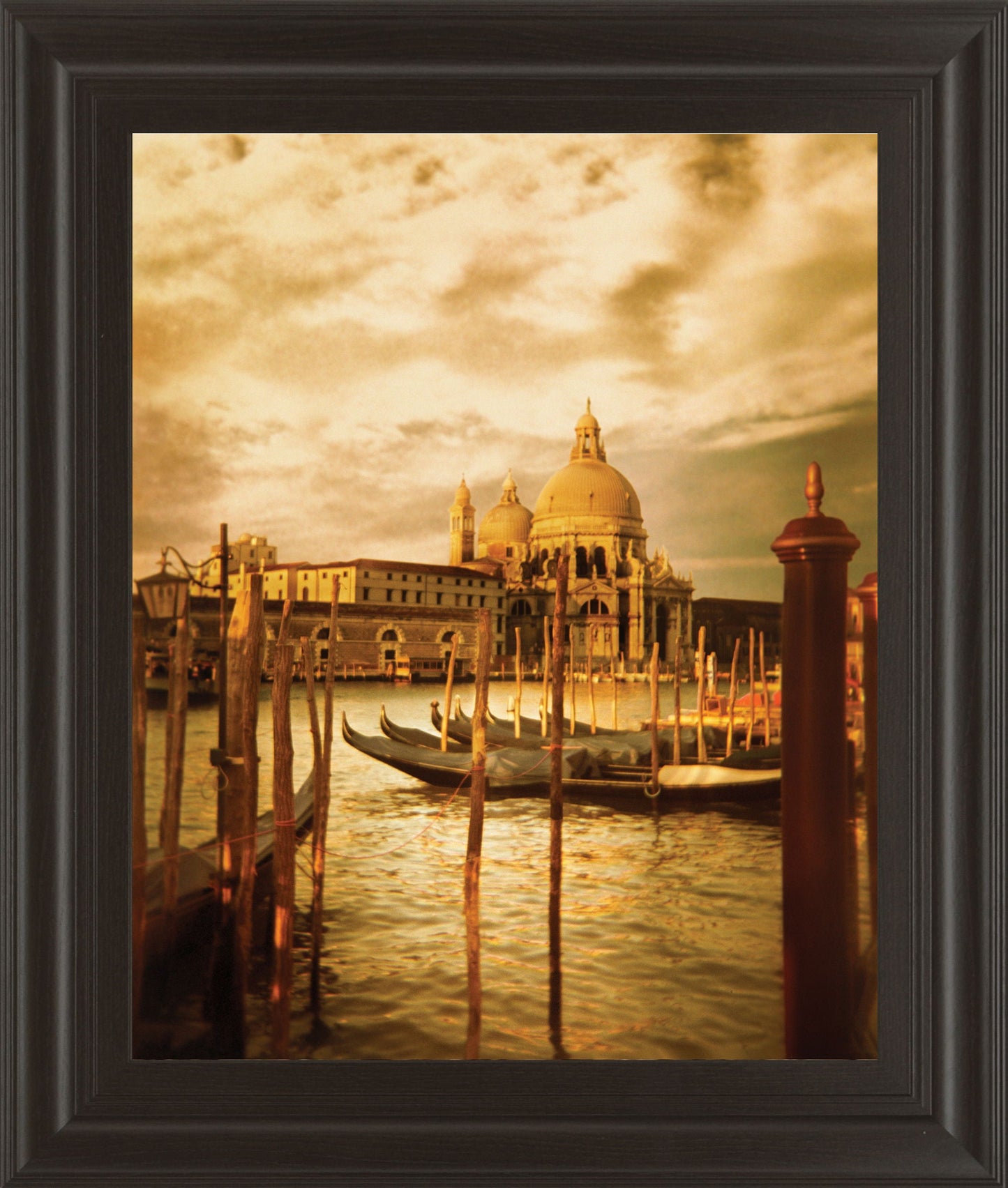 Venezia Sunset Il By Thompson - Framed Print Wall Art - Gold Classy Art