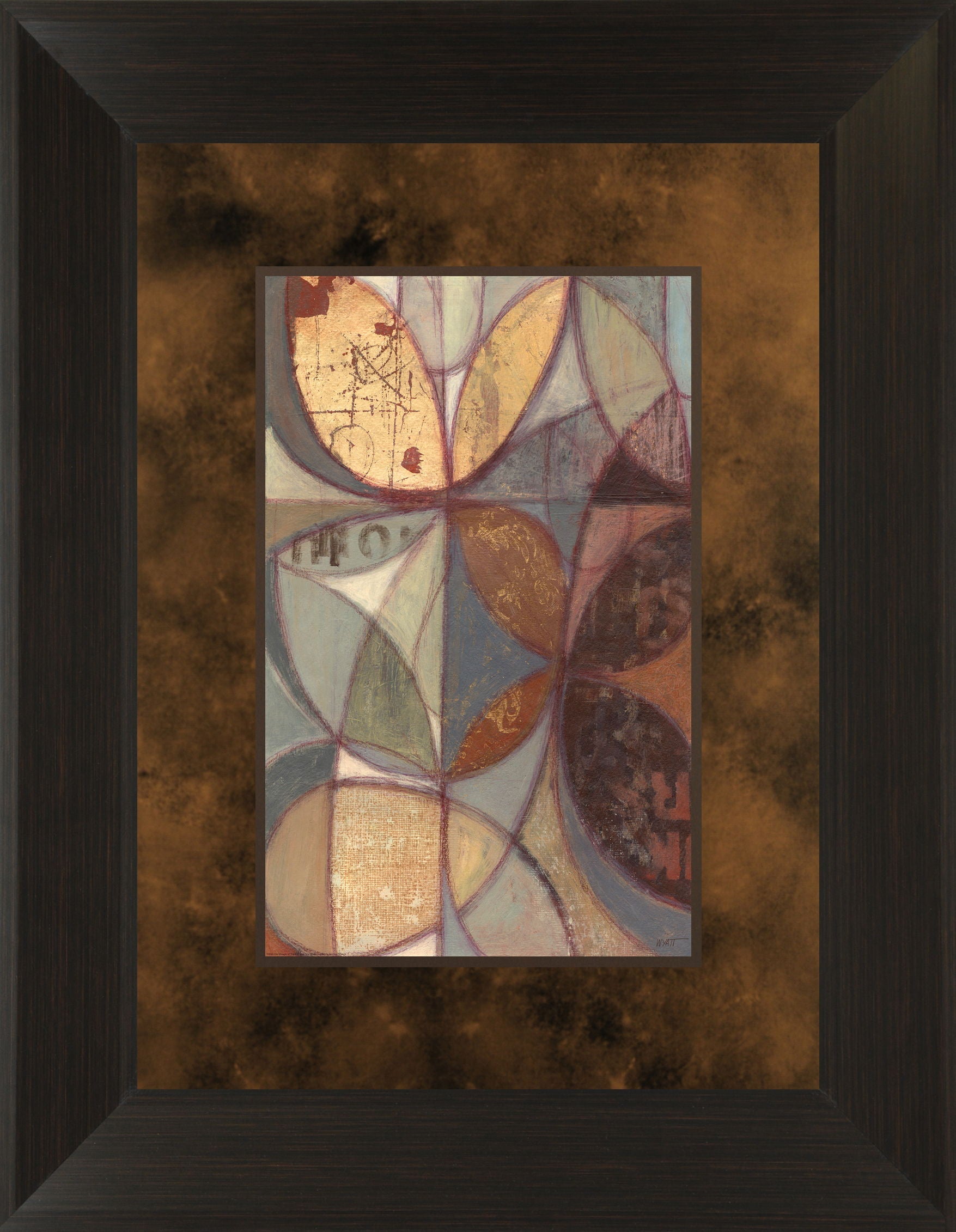 The Thought Of You II By Norman Wyatt - Framed Print Wall Art - Dark Brown Classy Art