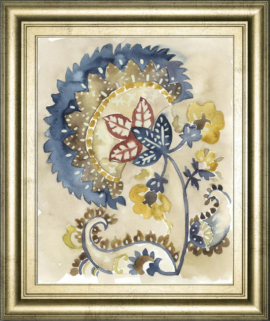 22x26 Paisley Path II By Chariklia Zarris - Blue Classy Art