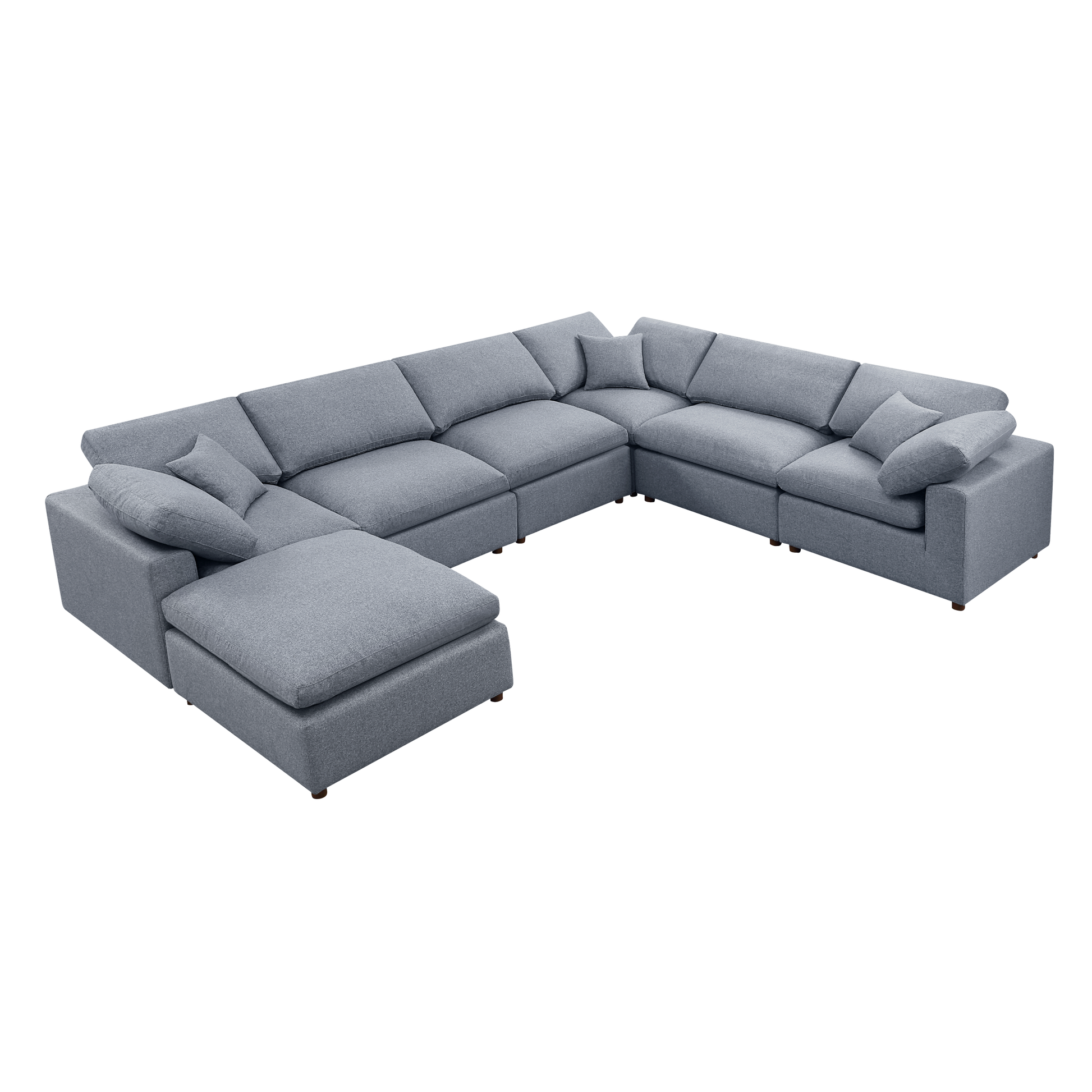 Modern Modular Sectional Sofa Set, Self-customization Design Sofa, Grey House to Home Furnishings LLC