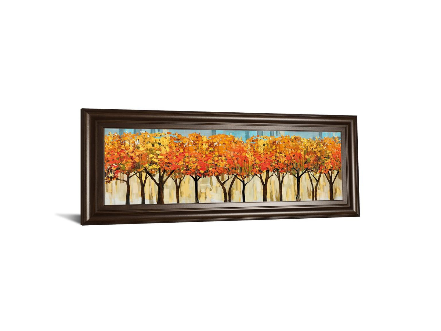 Avenue By Mark Chandon - Framed Print Wall Art - Orange Classy Art