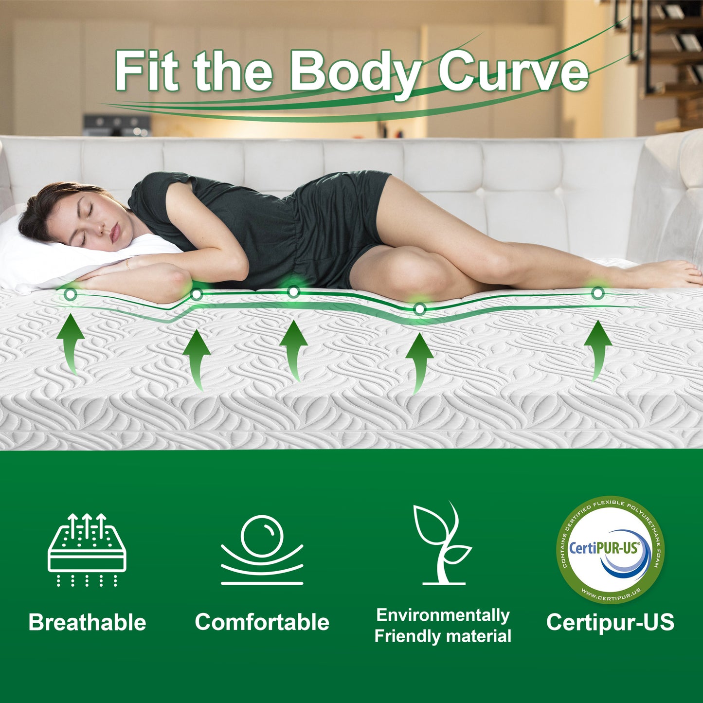 10 Inch Memory Foam Mattress,Twin Foam Mattress with CertiPUR-US Certified House to Home Furnishings LLC