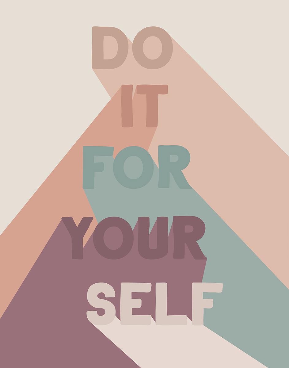 For Yourself By Daniela Santiago (Small) - Pink Classy Art