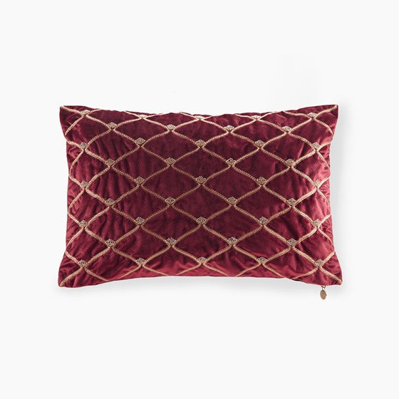 Oblong Decor Pillow Burgundy Olliix.com