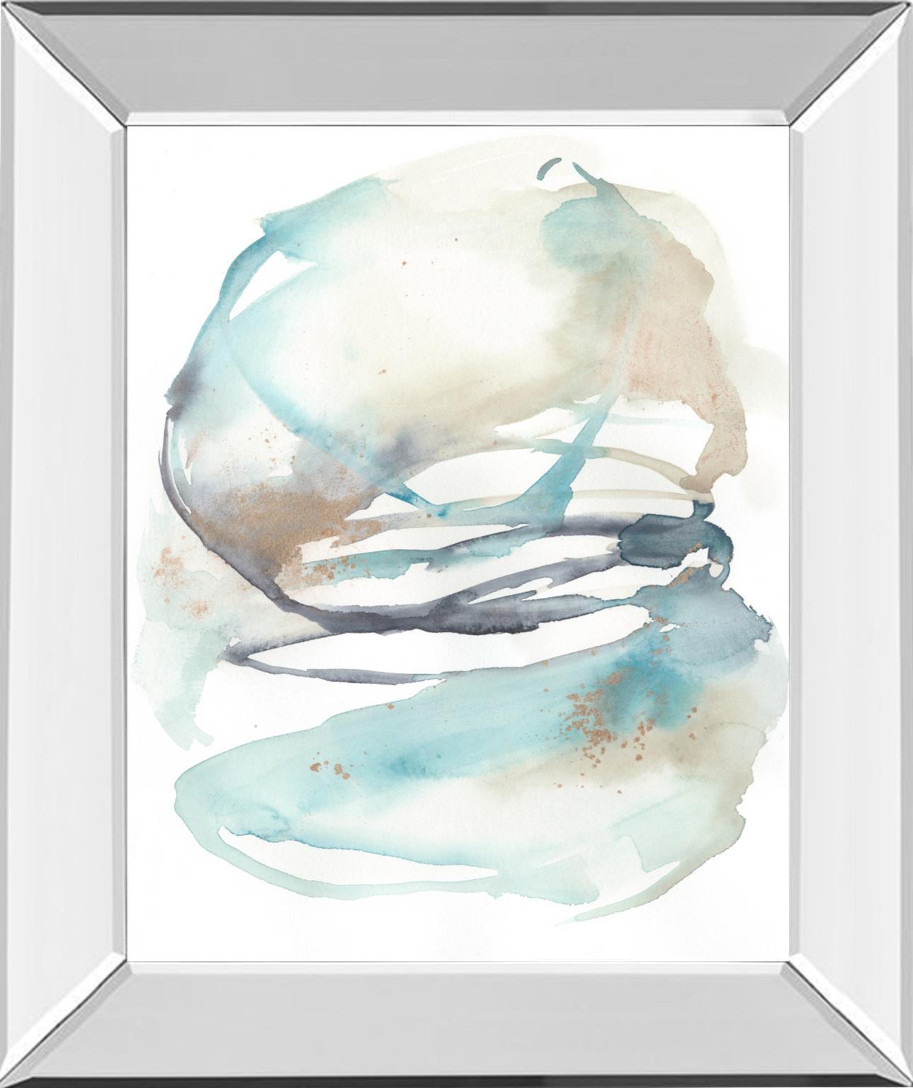 Spiral Bloom II By Jennifer Goldberger - Light Blue Classy Art