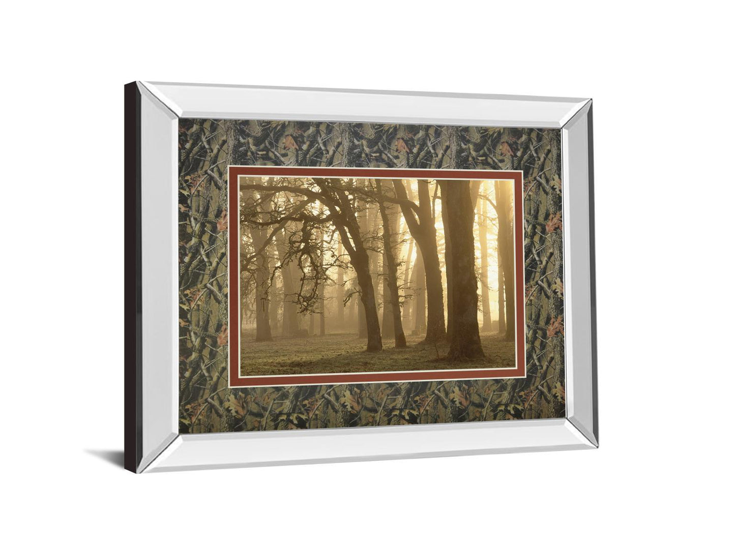 Woodland Sweep By Dennis Frate - Mirror Framed Print Wall Art - Black Classy Art