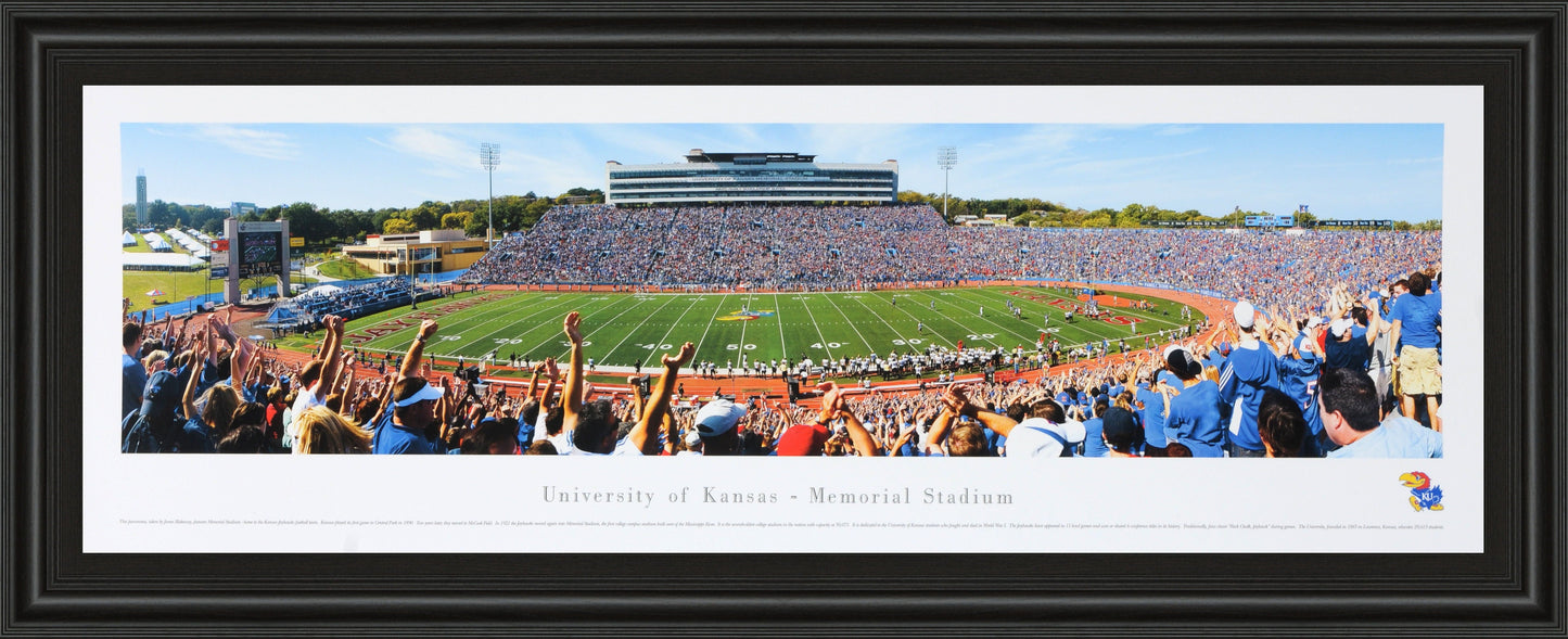 University Of Kansas #1 (Football) - Black Classy Art