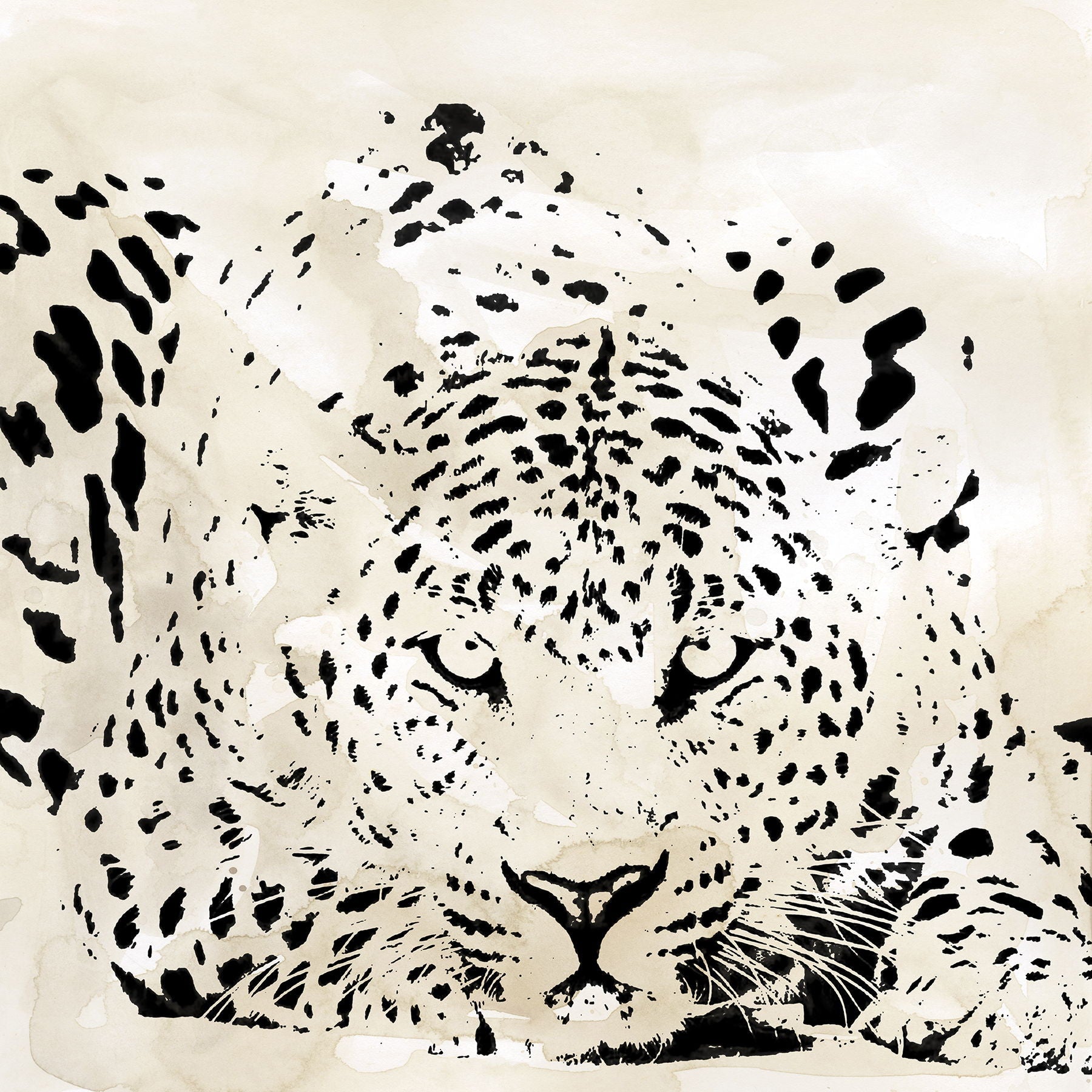 Leopard Spots III By Carol Robinson - Beige Classy Art