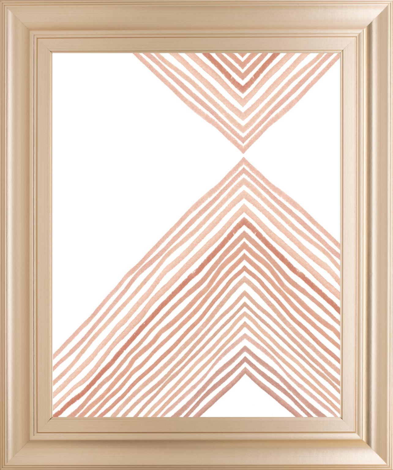 22x26 Pink Apogee II By Emma Scarvey - Beige Classy Art