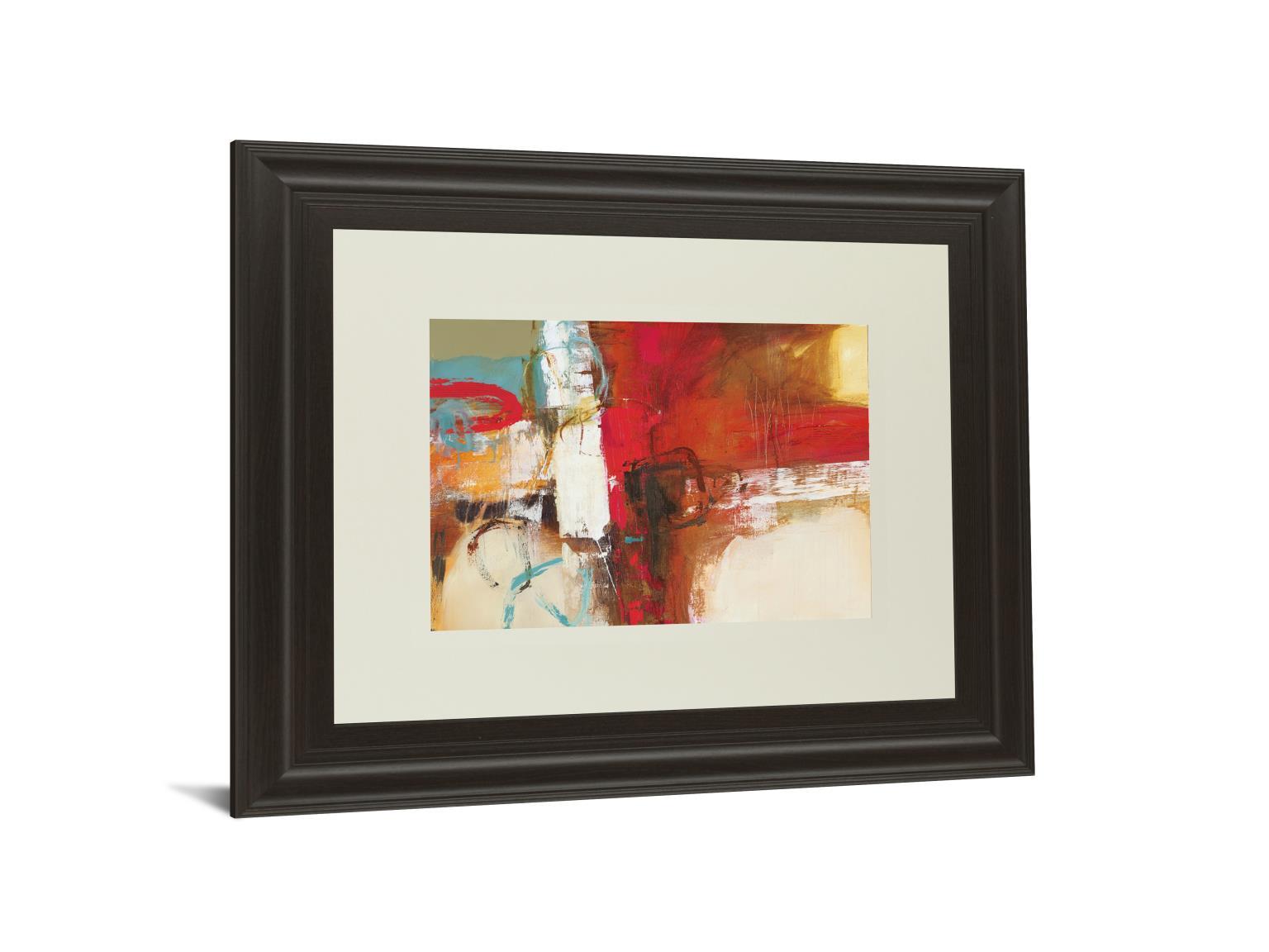 Woven By Natasha Barnes - Framed Print Wall Art - Red Classy Art