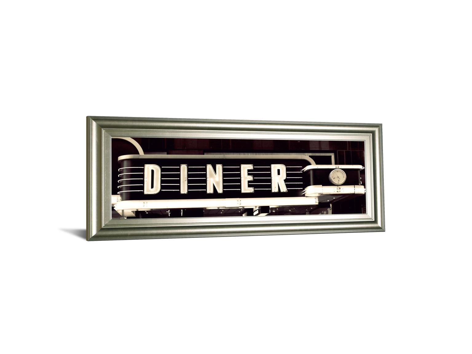 Diner By Susan Bryant - Framed Photo Print Wall Art - Black Classy Art