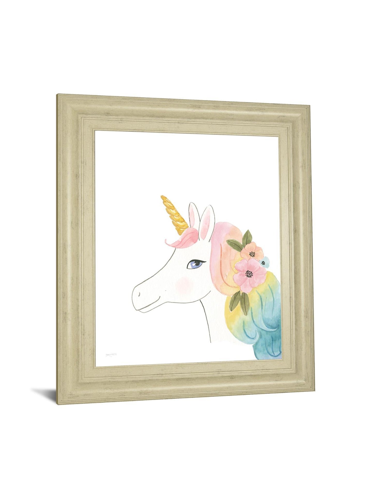 Lets Chase Rainbows V By Jenaya Jackson - Framed Print Wall Art - White Classy Art