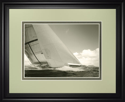 Sea Spray I By Michael Kahn - Framed Print Wall Art - Dark Gray Classy Art