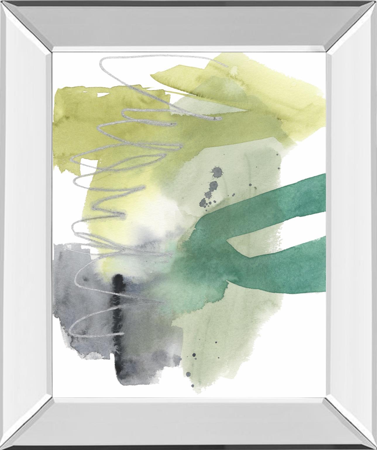 Graffiti Green I By Jennifer Goldberger - Green Classy Art