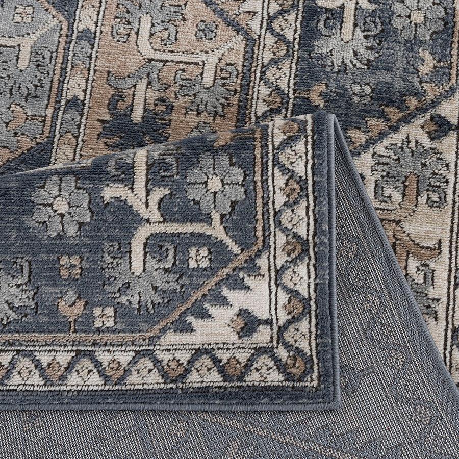 Dakota Runner 2'7"x7' Area Rug Blue & Cream Olliix.com