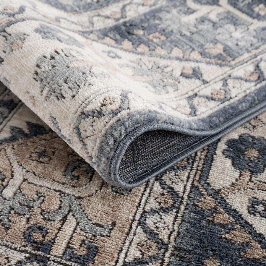 Dakota Runner 2'7"x7' Area Rug Blue & Cream Olliix.com