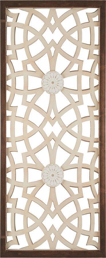 Damask Wood Panel Carved Wall Panel Wood Olliix.com