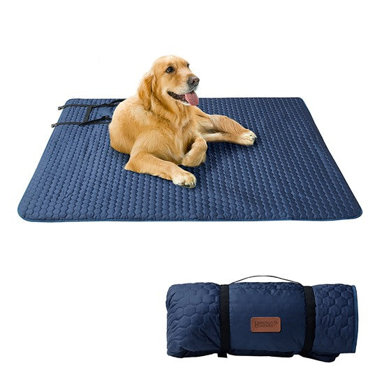 Pet Throw Navy/Grey Olliix.com