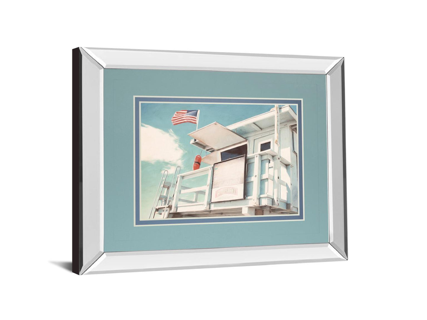 The Cabin By Natasia Cook - Mirror Framed Print Wall Art - White Classy Art