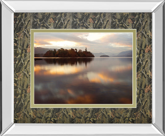 Golden Lake By Peter Adams - Framed Print Wall Art - Gold Classy Art