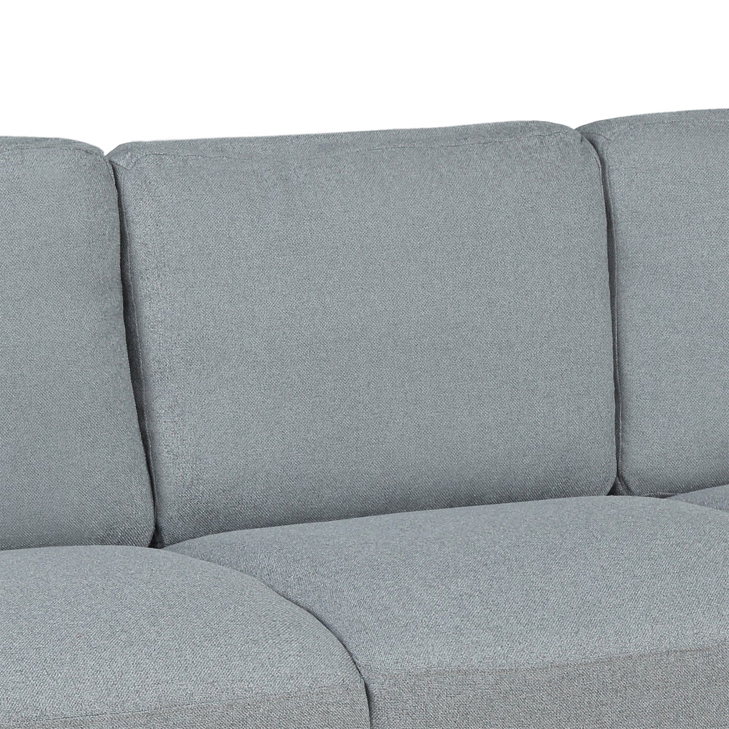 3-Seat Sofa Living Room Linen Fabric Sofa (Gray) House to Home Furnishings LLC