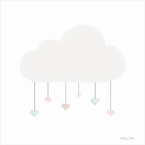 Watercolor Cloud By Susan Ball - Pink Classy Art