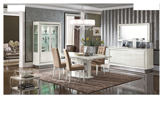 ESF Furniture - Dama 8 Piece Dining Room Set - DAMABIANCADTABLE-8SET ESF Furniture