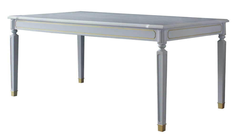 Acme Furniture House Marchese Dining Table in Pearl Gray 68860 ACME East