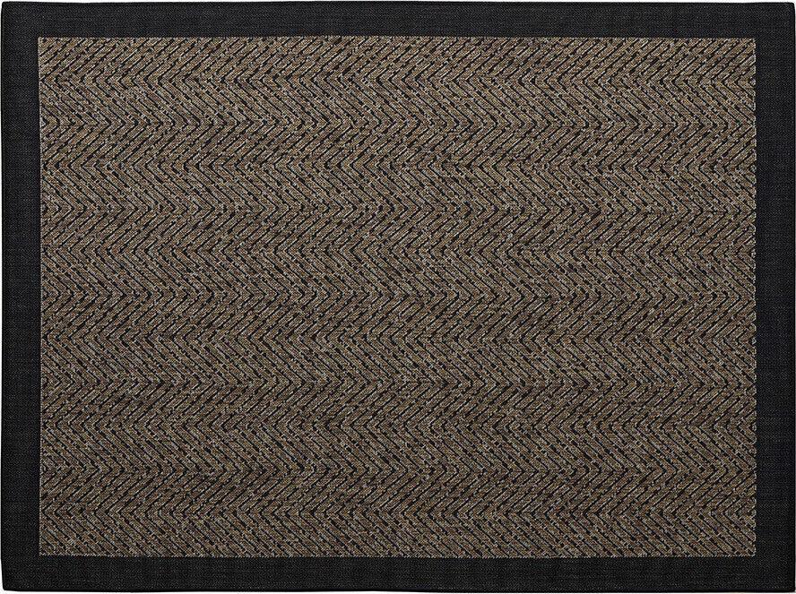 Dover Textured 5 x 7 Rug Natural | Black Olliix.com