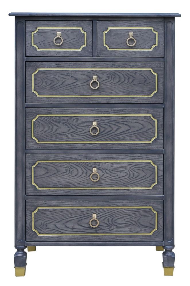 Acme Furniture House Marchese 6-Drawer Chest in Tobacco 28906 ACME East