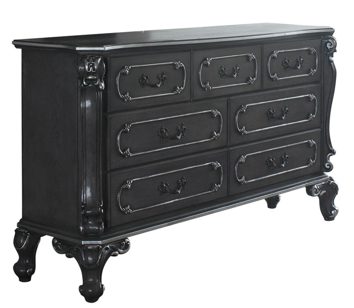 Acme Furniture House Delphine 7-Drawer Dresser in Charcoal 28835 ACME East