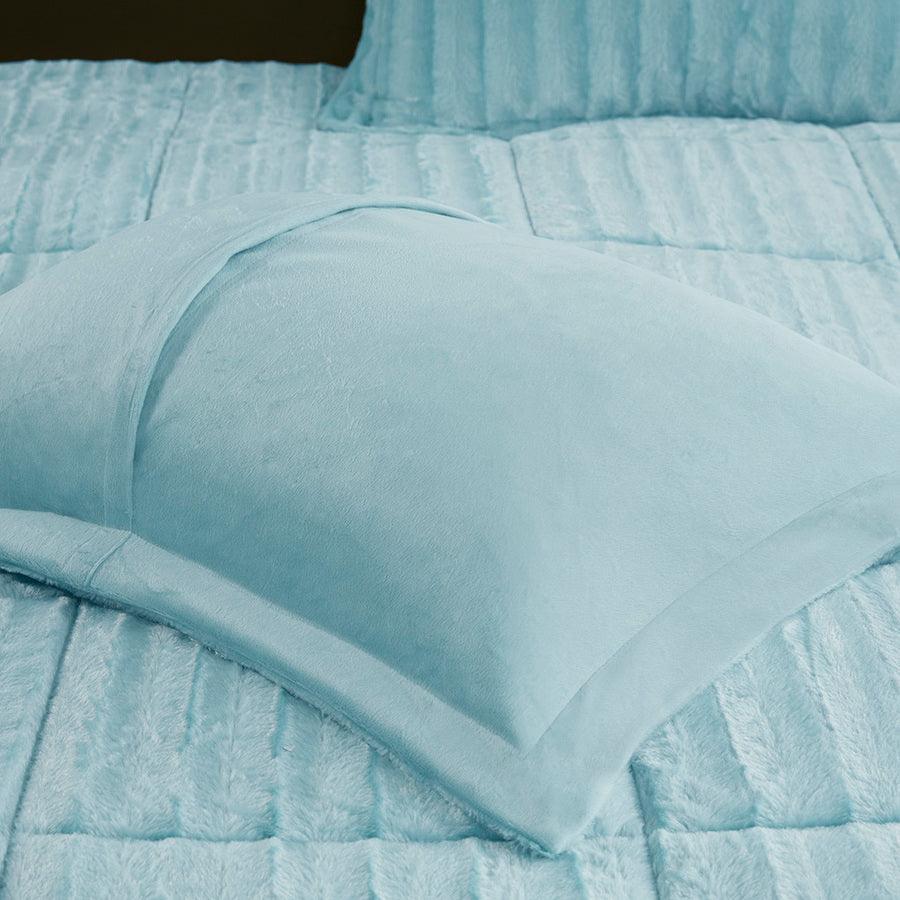 Duke Full/Queen Comforter Mini Set Aqua Olliix.com