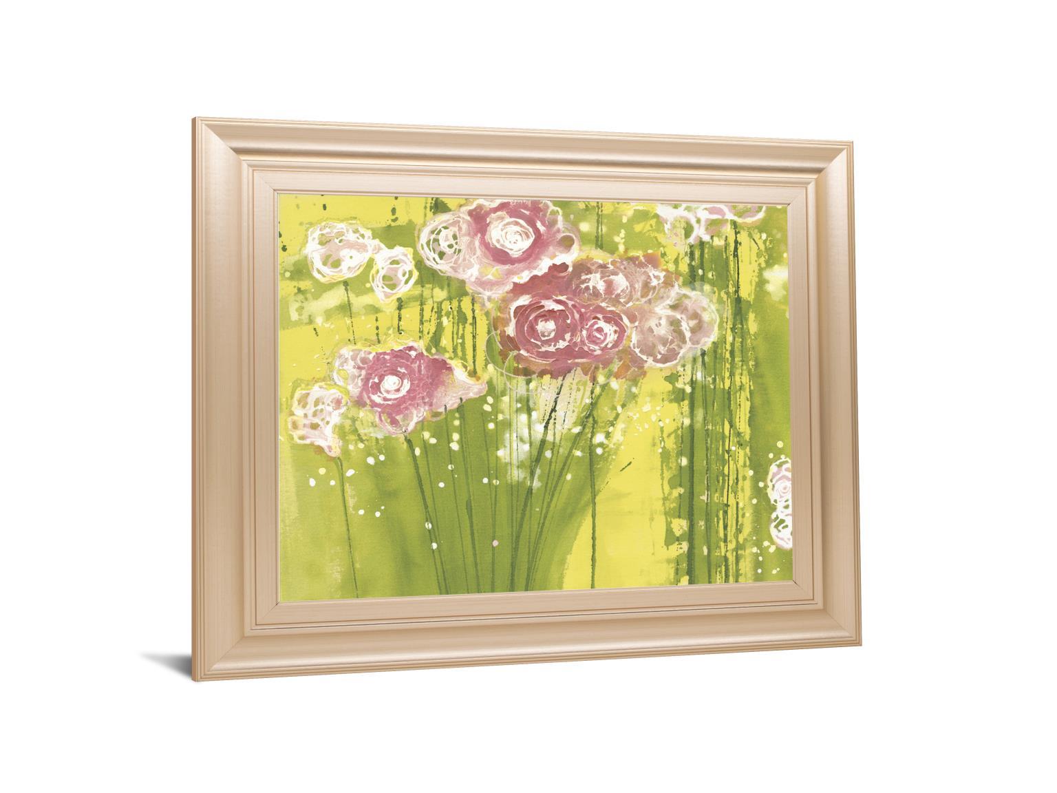 Spring Garden By Clusiau, A.C. - Framed Print Wall Art - Green Classy Art