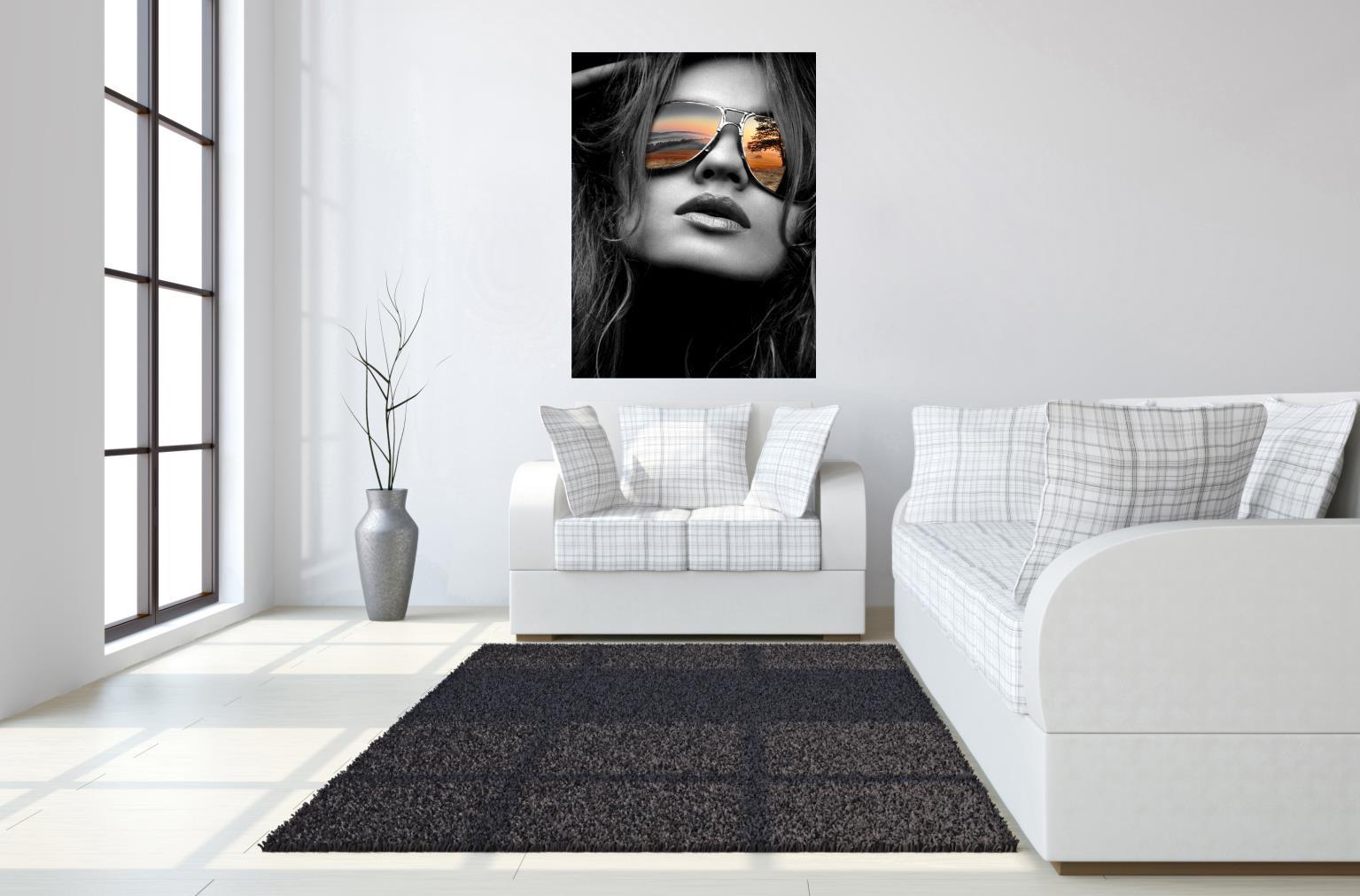 Temp Glass With Foil - Reflective Shades - Dark Gray Classy Art