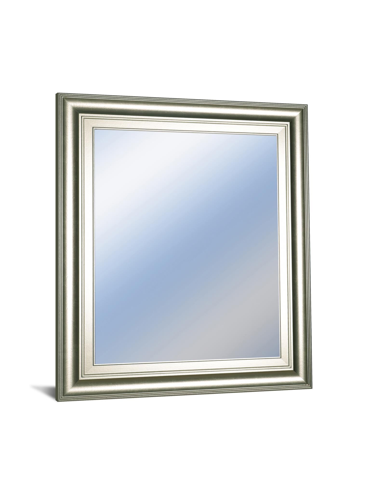 22x26 Decorative Framed Wall Mirror By Classy Art Promotional Mirror Frame #42 - Pearl Silver Classy Art